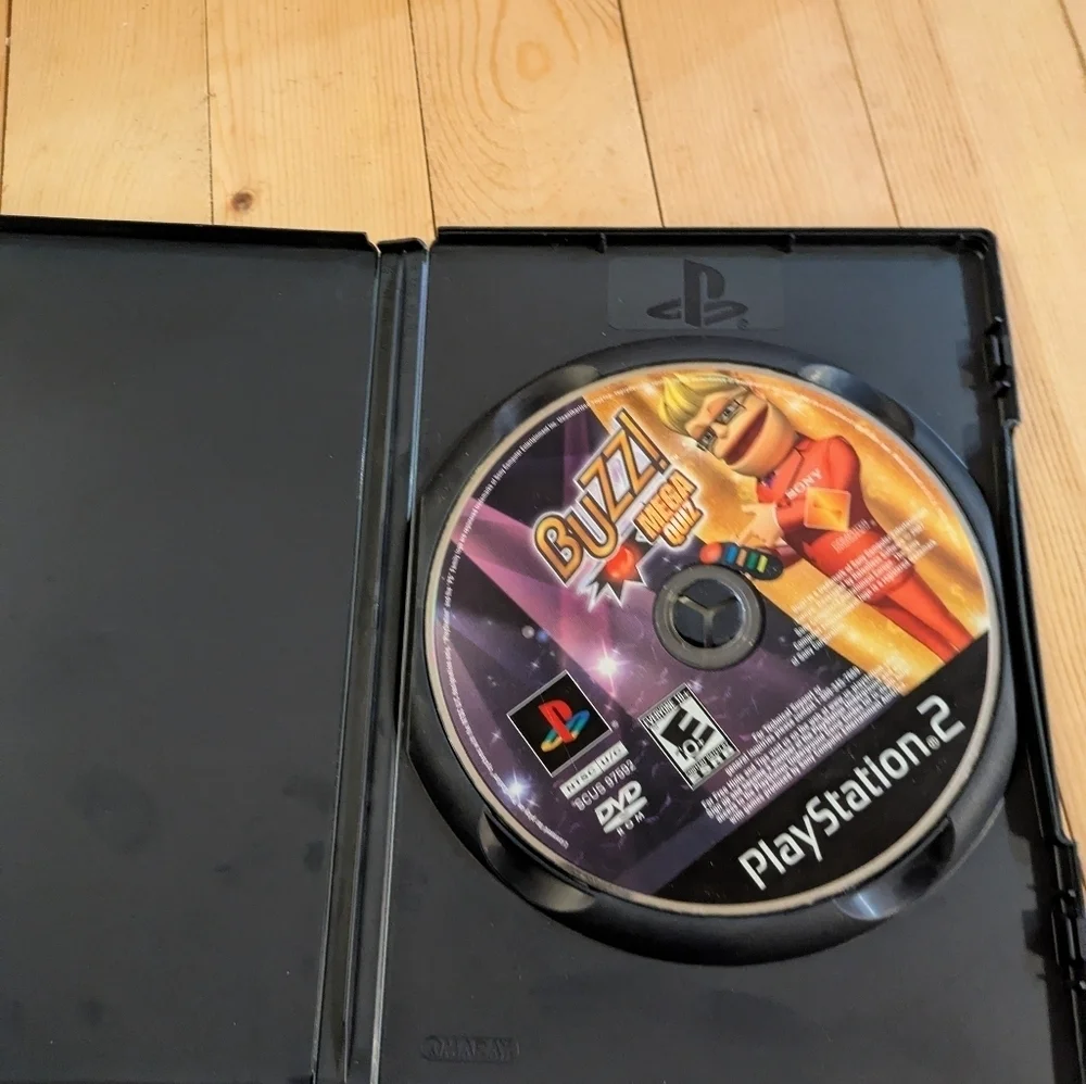 Buzz! The Mega Quiz for Sony 2 - Black Case Used